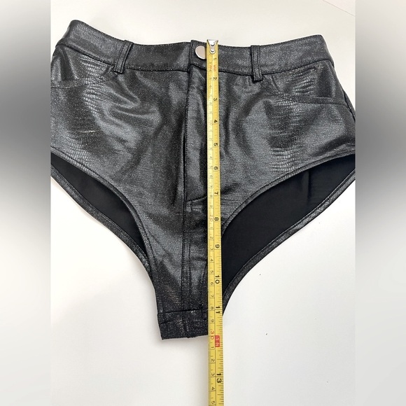 NWOT Shiny Black High-Waisted Panty - Picture 11 of 12